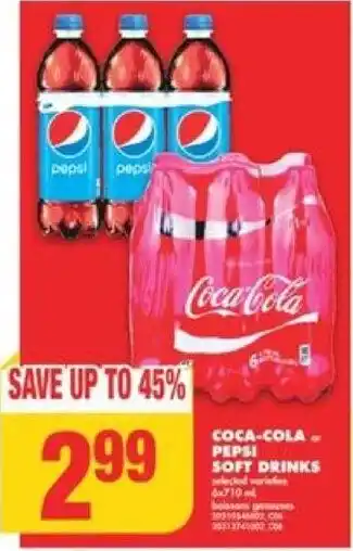 No Frills COCA-COLA OR PEPSI SOFT DRINKS offer