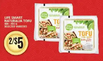 Food Basics LIFE SMART NATURALIA TOFU 400-454G SELECTED VARIETIES offer