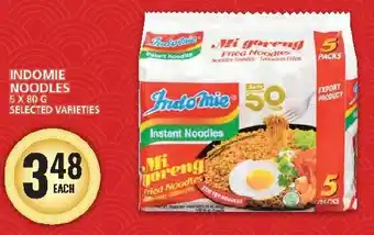 Food Basics INDOMIE NOODLES 5 X 80G SELECTED VARIETIES offer