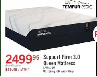 The Brick TEMPUR -Support 3.0 Firm Queen Mattress offer