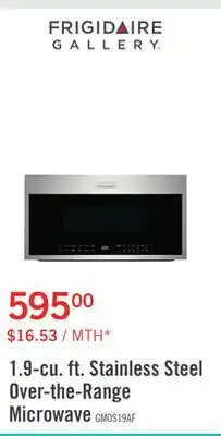 The Brick Frigidaire Gallery 1.9 Cu. Ft. Over-the-Range Microwave with Sensor Cook - GMOS1964AF offer