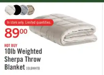 The Brick Weighted Sherpa Throw - Ivory offer