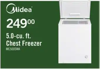 The Brick Midea 5 Cu. Ft. Chest Freezer MC500SWAR0RC1 offer