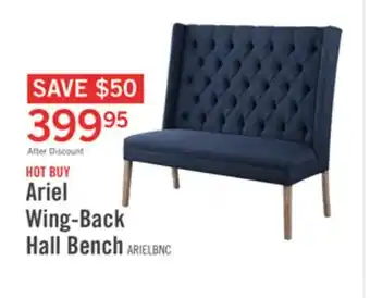 The Brick Ariel Wing-Back Hall Bench offer