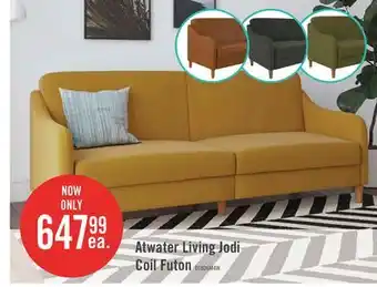 The Brick Atwater Living Jodi Coil Linen Futon - Yellow offer