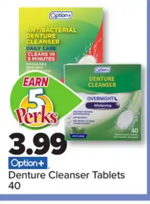 PharmaChoice Option+ Denture Cleanser Tablets offer