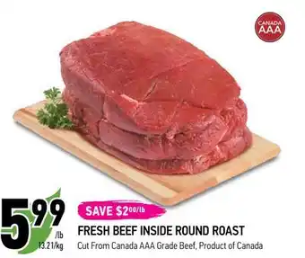 Coppa's Fresh Market FRESH BEEF INSIDE ROUND ROAST offer