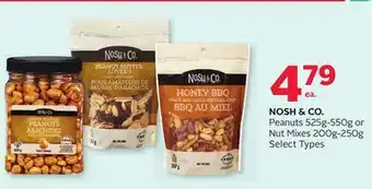 Rexall NOSH & CO. Peanuts 525g-550g or Nut Mixes 200g-250g offer