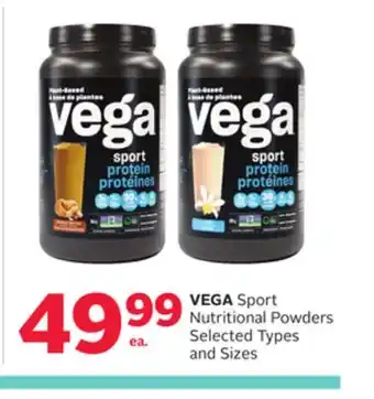 Rexall VEGA Sport Nutritional Powders offer
