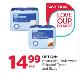 Rexall OPTION+ Protective Underwear offer