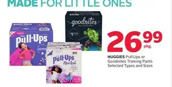 Rexall HUGGIES Pull. Ups or Goodnites Training Pants offer