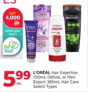 Rexall L'ORÉAL Hair Expertise 150mL-385mL or Men Expert 385mL Hair Care offer