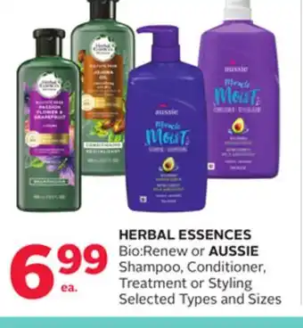 Rexall HERBAL ESSENCES Bio: Renew or AUSSIE Shampoo, Conditioner, Treatment or Styling offer