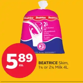 Rexall BEATRICE Skim, 1% or 2% Milk offer