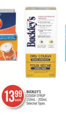 Shoppers Drug Mart BUCKLEY'S COUGH SYRUP offer