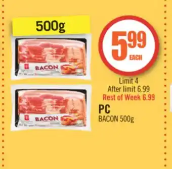 Shoppers Drug Mart PC BACON offer