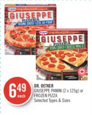 Shoppers Drug Mart DR. OETKER GIUSEPPE PANINI (2 x 125g) or FROZEN PIZZA offer