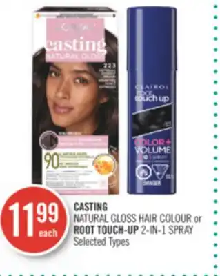 Shoppers Drug Mart CASTING NATURAL GLOSS HAIR COLOUR or ROOT TOUCH-UP 2-IN-1 SPRAY offer
