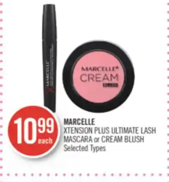 Shoppers Drug Mart MARCELLE XTENSION PLUS ULTIMATE LASH MASCARA or CREAM BLUSH offer