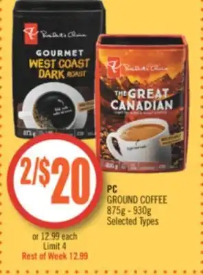 Shoppers Drug Mart PC GROUND COFFEE offer