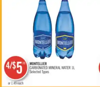 Shoppers Drug Mart MONTELLIER CARBONATED MINERAL WATER offer