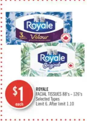 Shoppers Drug Mart ROYALE FACIAL TISSUES offer