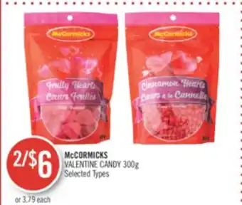 Shoppers Drug Mart McCORMICKS VALENTINE CANDY offer