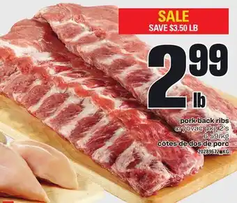 Independent City Market PORK BACK RIBS, cryovac pkg 2's offer