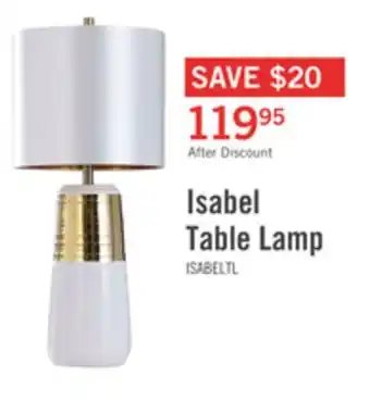 The Brick Isabel Table Lamp offer