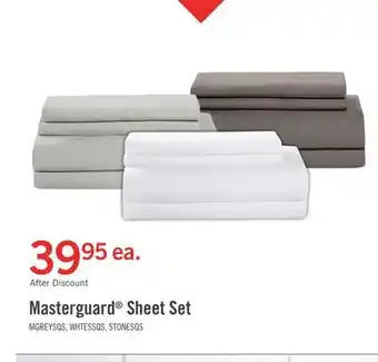 The Brick Masterguard Ultra Advanced 4-Piece Queen Sheet Set - Grey offer