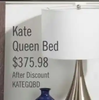 The Brick Kate Queen Bed - Grey offer