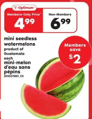 Independent City Market MINI SEEDLESS WATERMELONS, each offer