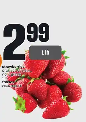 Independent City Market STRAWBERRIES, 1 lb offer