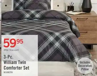 The Brick William 3-Piece Twin Comforter Set offer