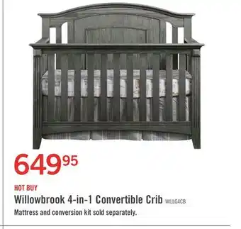The Brick Willowbrook 4-in-1 Convertible Crib offer