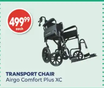 Wellwise by Shoppers TRANSPORT CHAIR Airgo Comfort Plus XC offer