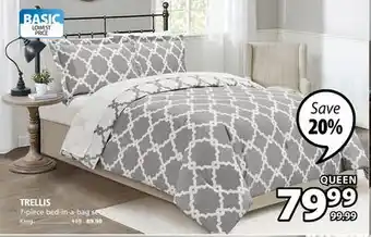 JYSK TRELLIS 7-piece bed-in-a-bag set offer