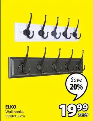 JYSK ELKO Wall hooks offer