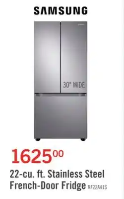 The Brick Samsung 22.1 Cu. Ft. French-Door Refrigerator - RF22A4111SR/AA offer