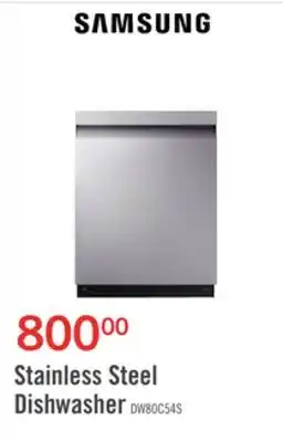 The Brick Samsung Top-Control Smart Dishwasher with StormWash - DW80CG5420SRAA offer