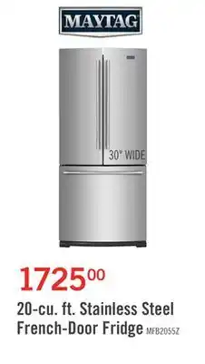 The Brick Maytag 20 Cu. Ft. French-Door Refrigerator MFB2055FRZ offer