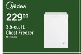 The Brick Midea 3.5 Cu. Ft. Chest Freezer MC350SWAR0RC1 offer