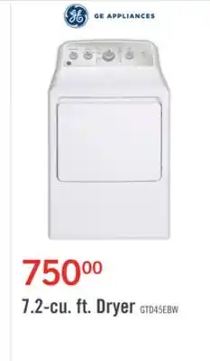 The Brick GE 7.2 Cu. Ft. Electric Dryer with SaniFresh Cycle - GTD45EBMRWS offer