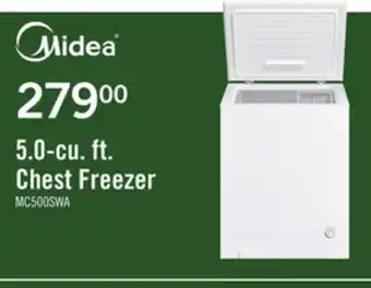 The Brick Midea 5 Cu. Ft. Chest Freezer MC500SWAR0RC1 offer