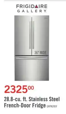 The Brick Frigidaire Gallery 28.8 Cu. Ft. French-Door Refrigerator - GRFN2853AF offer