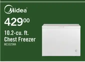 The Brick Midea 10.2 Cu. Ft. Chest Freezer MC102SWAR0RC1 offer