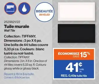 Patrick Morin Wall Tile offer
