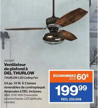 Patrick Morin THURLOW LED Ceiling Fan offer