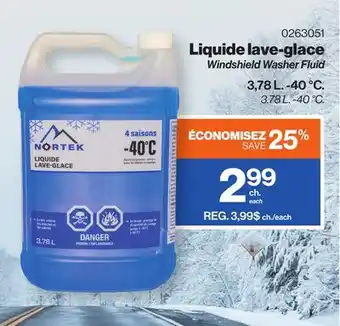 Patrick Morin NORTEK Windshield Washer Fluid offer