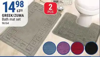 Rossy GREEK/ZUMA Bath mat set offer